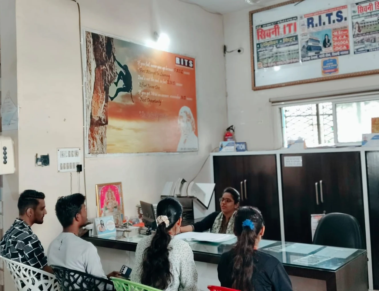 Reception area at RITS Computer College